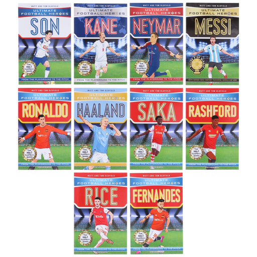 Ultimate Football Heroes Series 1 Collection 10 Books Set By Matt Oldfield, Tom Oldfield - Ages 7+ - Paperback 7-9 Bonnier Books Ltd
