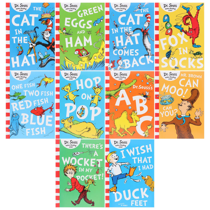 A Classic Case Of Dr. Seuss (Book 1-10) 10 Books Collection Set - Age 3+ - Paperback 3-5 HarperCollins Publishers