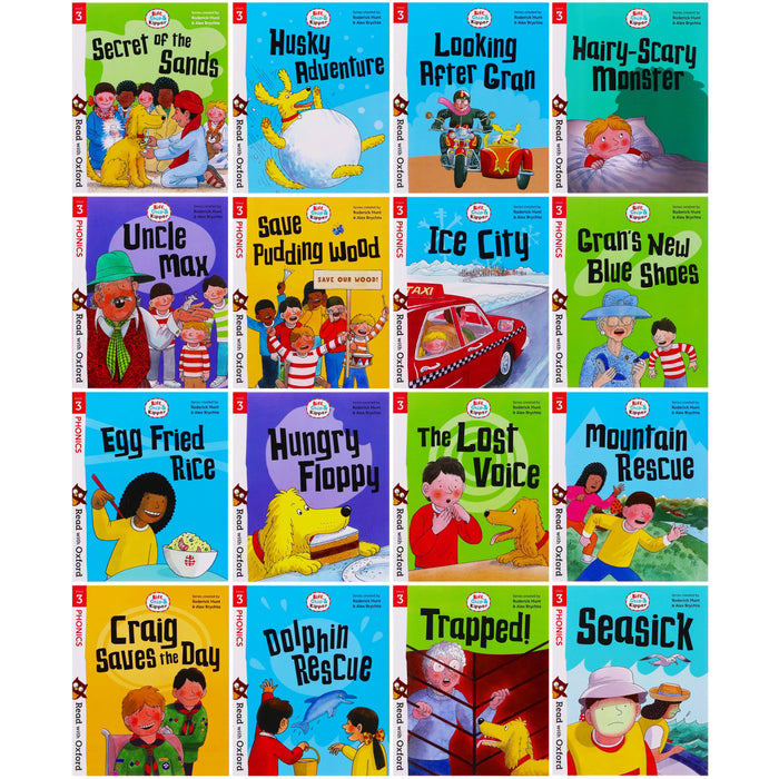 Biff, Chip and Kipper: Read with Oxford Stage 3 16 Books Collection Set by Roderick Hunt - Age 5+ - Paperback 0-5 Oxford University Press