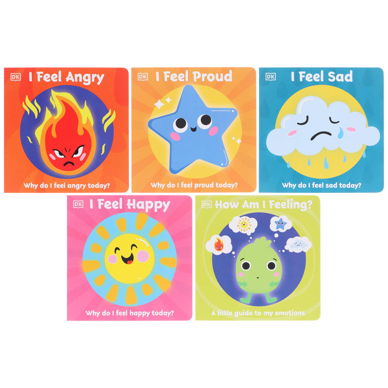 First Emotions: My Little Box of Emotions (Happy, Sad, Angry & Proud) 5 Books Collection Box Set - Ages 0-5 - Board Book 0-5 DK