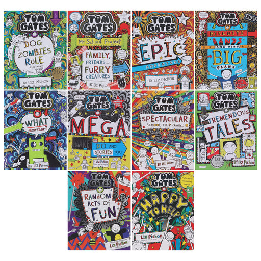 Tom Gates Books 11-20 by Liz Pichon: 10 Books Collection Set - Ages 7-9 - Paperback 7-9 Scholastic