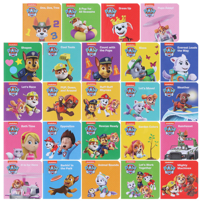 Nickelodeon PAW Patrol Chase, Skye, Marshall, and More! by PI Kids Deluxe 24-Book Set - Ages 0-6 - Board Book 0-5 P I Kids