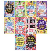 Brain Games For Clever Kids by Gareth Moore & Chris Dickason 10 Activity Books Collection Set - Ages 8-11 - Paperback 9-14 Buster Books
