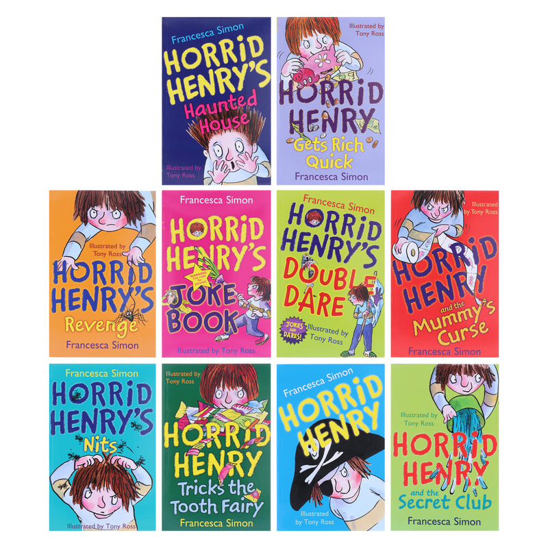 Horrid Henry Cheeky Collection 10 Books Set By Francesca Simon - Ages 6+ - Paperback