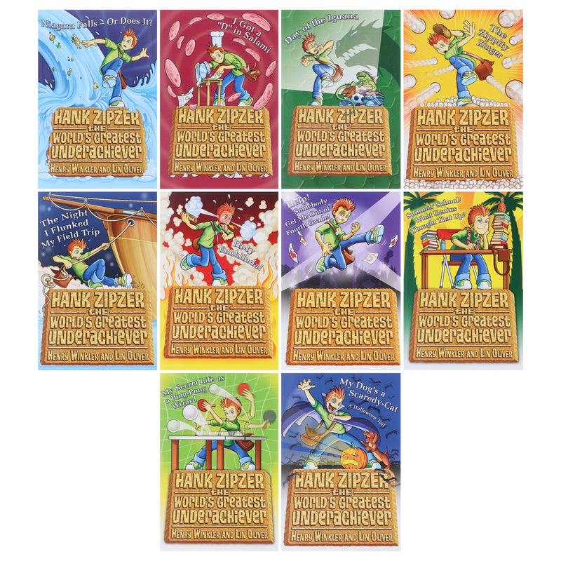 Hank Zipzer Collection by Henry Winkler and Lin Oliver 10 Books Collection - Ages 7-9 - Paperback B2D DEALS Walker Books Ltd