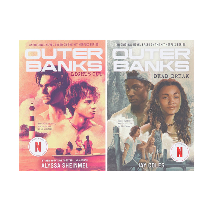 Outer Banks (Lights Out & Dead Break) by Alyssa Sheinmel & Jay Coles 2 Books Collection Set - Ages 13+ - Paperback Young Adult Amulet Books