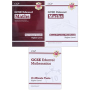 CGP GCSE Maths Edexcel Exam Revision Guide: Higher Level (Includes Online Edition, Videos & Quizzes) 3 Books Set - Paperback Young Adult Coordination Group Publications Ltd (CGP)