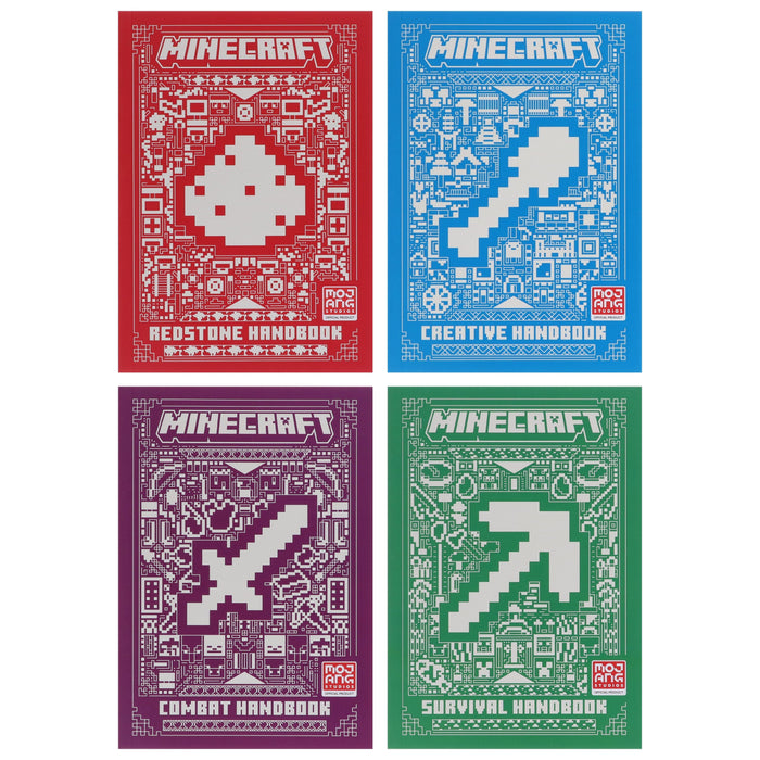 Minecraft Handbook Collection by Mojang AB: 4 books Collection Set - Ages 8-10 - Paperback 9-14 Egmont Publishing