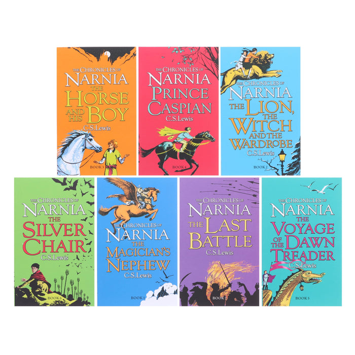 The Chronicles of Narnia 7 Books By C.S. Lewis - Ages 7-9 - Paperback 7-9 HarperCollins Publishers