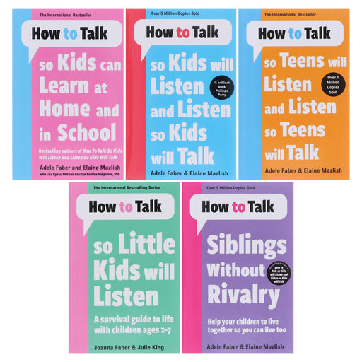How to Talk Series 5 Books Set By Adele Faber & Elaine Mazlish - Non Fiction - Paperback Non-Fiction Bonnier Books Ltd