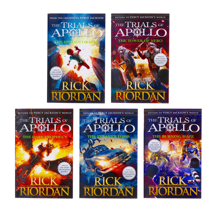 Trials of Apollo Collection 5 Books Set By Rick Riordan - Ages 9-14 - Paperback 9-14 Penguin