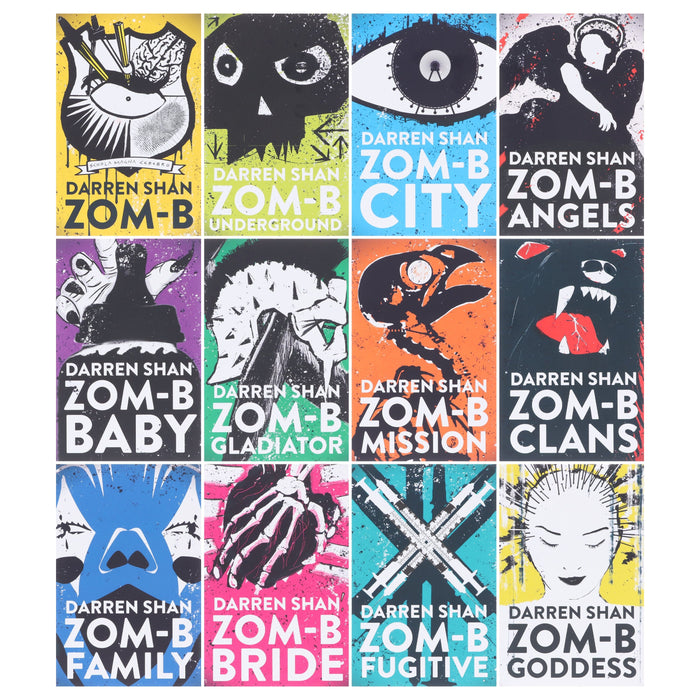 Zom-B 12 Books Collection Set Pack By Darren Shan - Ages 12+ - Paperback 9-14 Simon & Schuster