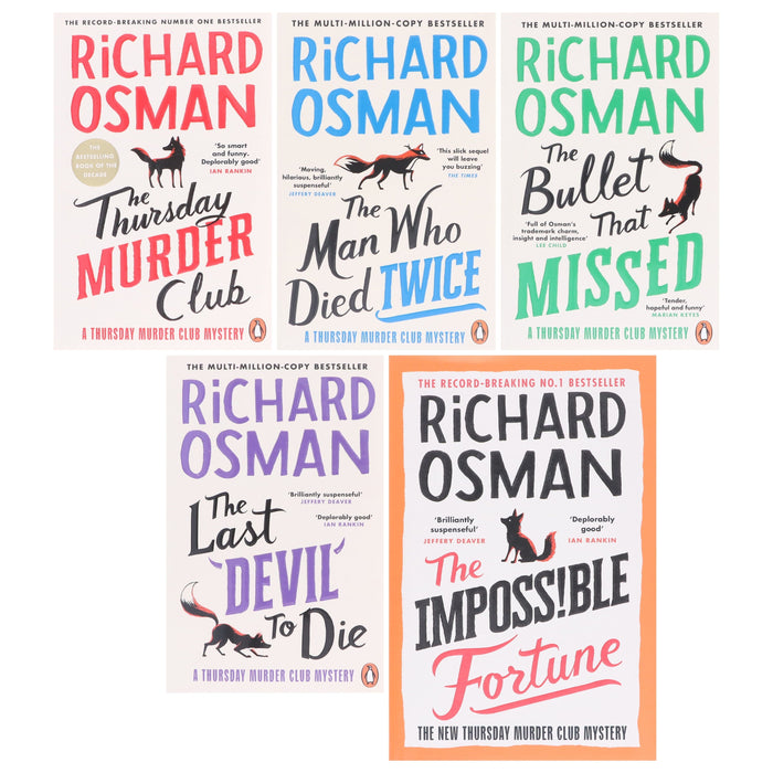 Thursday Murder Club Mysteries By Richard Osman 5 Books Collection Set - Fiction - Paperback/Hardback Fiction Penguin Random House