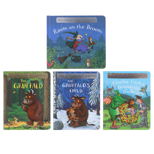 Julia Donaldson Collection Illustrated 4 Books Set - Ages 2+ - Board book 0-5 Pan Macmillan