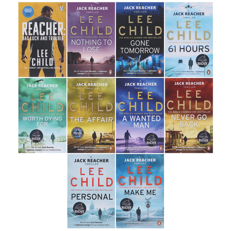 Jack Reacher by Lee Child: Books 11-20 Collection Set - Fiction - Paperback Fiction Penguin Random House