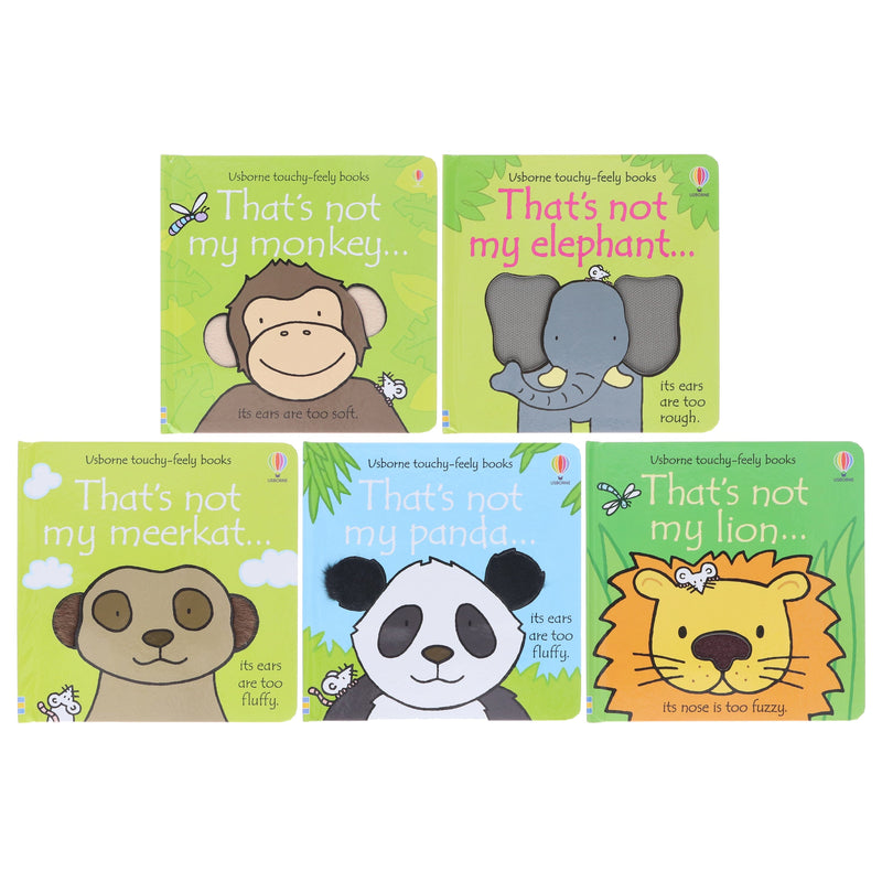 That's not my... Zoo 5 Books Collection Set by Fiona Watt & Rachel Wells - Ages 0-5 - Board Book 0-5 Usborne Publishing Ltd