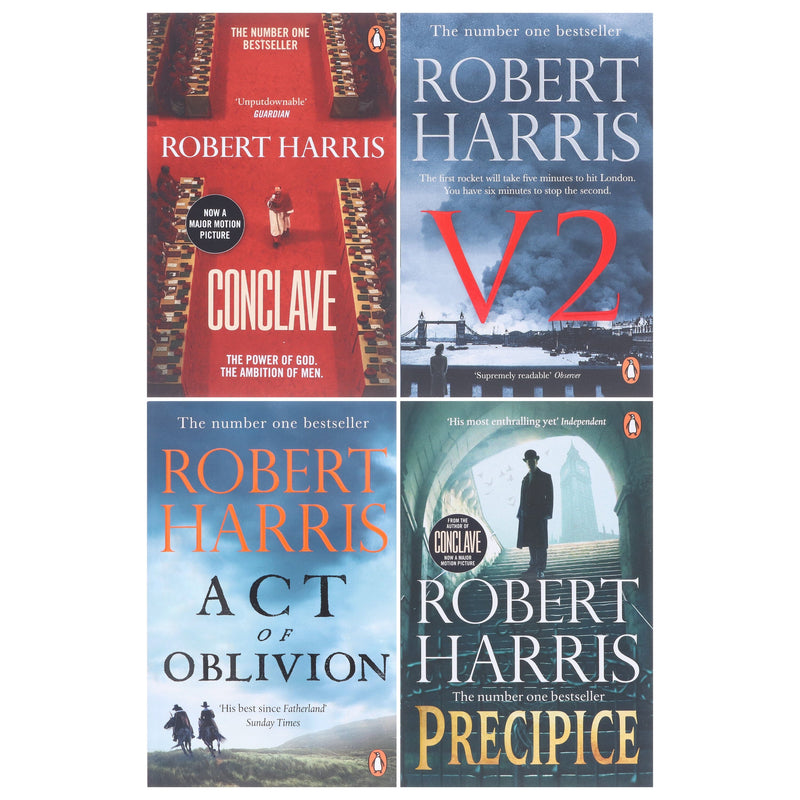 Robert Harris Collection (Conclave,V2, Act of Oblivion & Precipice) 4 Books Set - Fiction - Paperback Fiction Penguin Random House