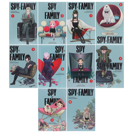 Spy x Family Series by Tatsuya Endo 10 Books Collection Set (Vol 1-10) - Ages 13+ - Paperback Graphic Novels Viz Media, Subs. of Shogakukan Inc