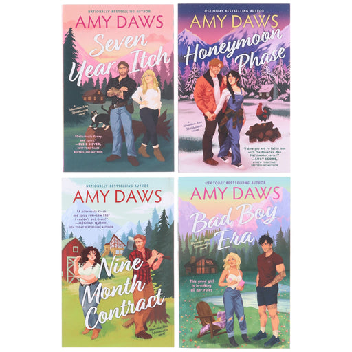 Mountain Men Matchmaker Series by Amy Daws 4 Book Sprayed Edges Collection Set - Fiction - Paperback Fiction Mira Books