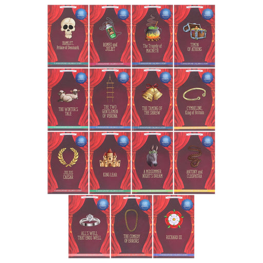 A Shakespeare Easy Classics Children's Stories 15 Books Collection Set With Free Audiobook! - Ages 7+ - Hardback 7-9 Sweet Cherry Publishing