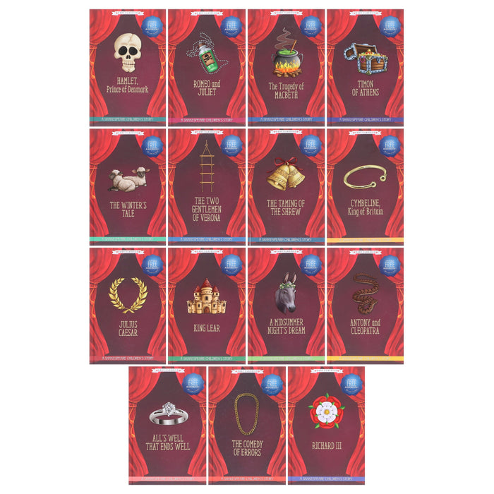 A Shakespeare Easy Classics Children's Stories 15 Books Collection Set With Free Audiobook! - Ages 7+ - Hardback 7-9 Sweet Cherry Publishing