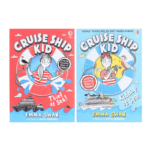 Cruise Ship Kid Series by Emma Swan Illustrated 2 Books Collection Set - Ages 8+ - Paperback 7-9 Usborne Publishing Ltd