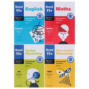 Bond 11+ Assessment Practice Papers for Year 5-6 (Book 2) 4 Books Set - Ages 10-11+ - Paperback 9-14 OUP Oxford