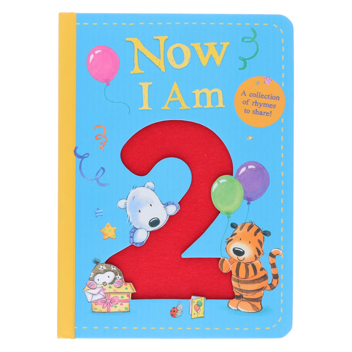 Now I Am 2: A Collection of Rhymes to Share! by Rachel Baines - Ages 2+ - Board Book 0-5 Little Tiger Press Group