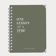 One Lesson At A Time 2026-2027 Teacher Planner - Olive Edition - Spiral Bound Hardback Non-Fiction PlannersForTeachers