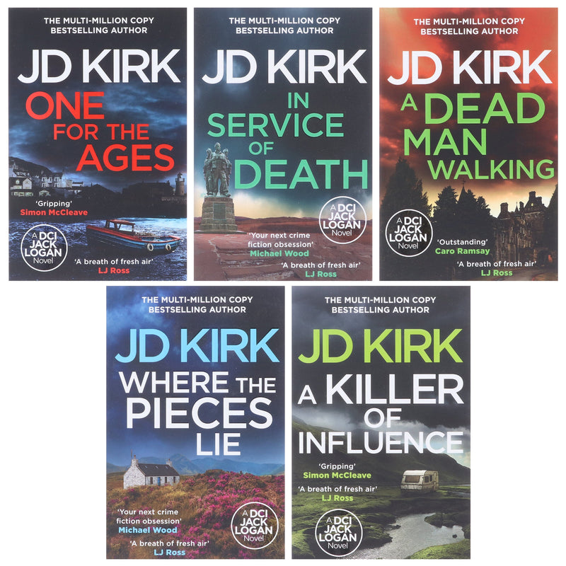 DCI Logan Crime Thrillers (Book 16-20) by JD Kirk 5 Books Collection Set - Fiction - Paperback Fiction Canelo