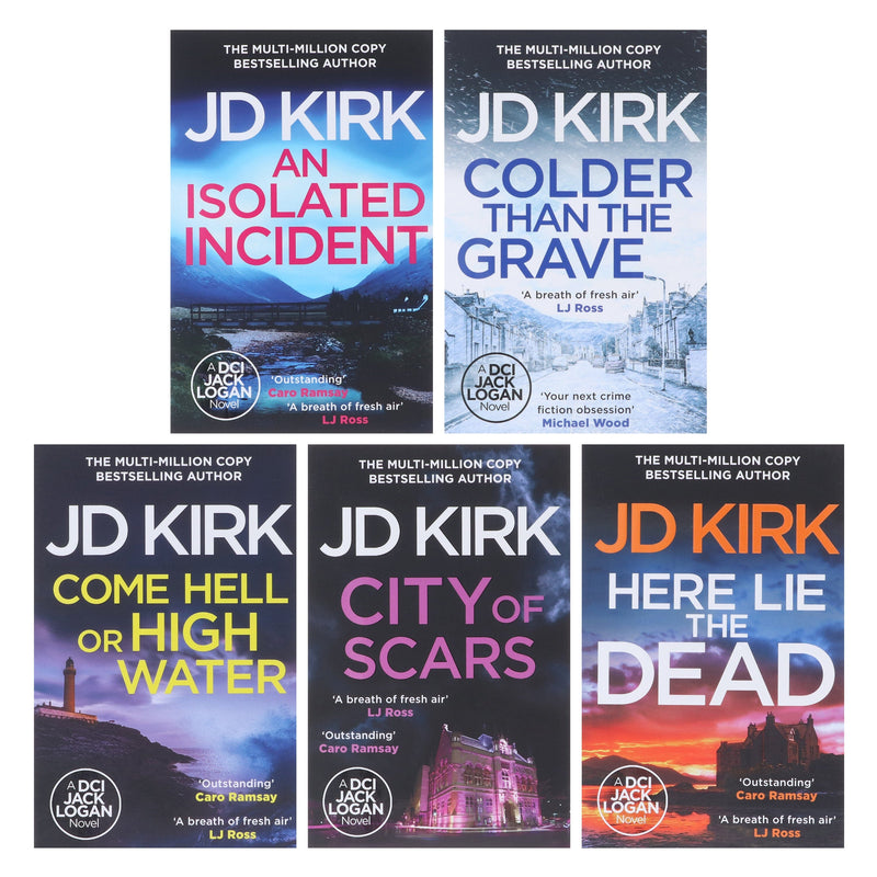DCI Logan Crime Thrillers (Book 11-15) by JD Kirk 5 Books Collection Set - Fiction - Paperback Fiction Canelo