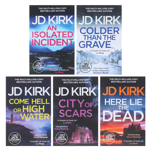 DCI Logan Crime Thrillers (Book 11-15) by JD Kirk 5 Books Collection Set - Fiction - Paperback Fiction Canelo
