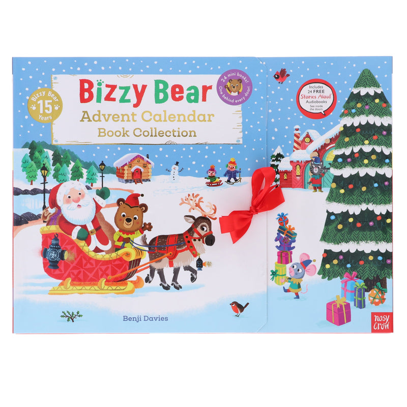 Bizzy Bear Advent Calendar Book Collection: Illustrated 24 Mini Storybook Surprises! by Benji Davies - Ages 2+ - Board Book 0-5 Nosy Crow Ltd
