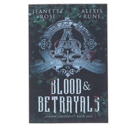 Blood & Betrayals by Jeanette Rose & Alexis Rune (Avalon University, Book One) - Fiction - Sprayed Edges - Paperback Fiction Simon And Schuster