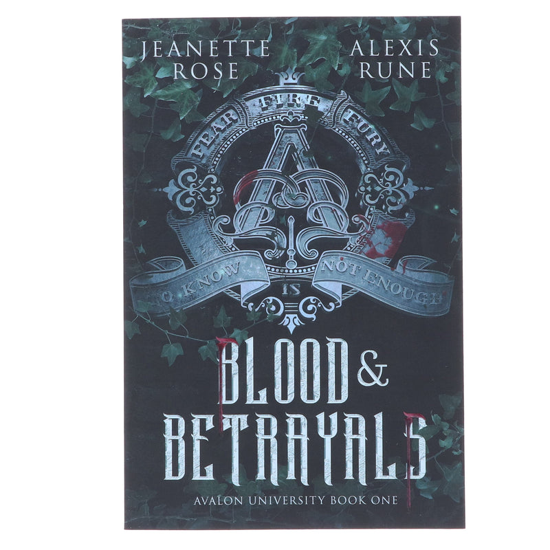 Blood & Betrayals by Jeanette Rose & Alexis Rune (Avalon University, Book One) - Fiction - Sprayed Edges - Paperback Fiction Simon And Schuster