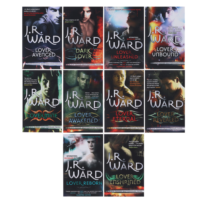 Black Dagger Brotherhood Series by J.R. Ward 10 Books Collection Set - Fiction - Paperback Fiction Hachette