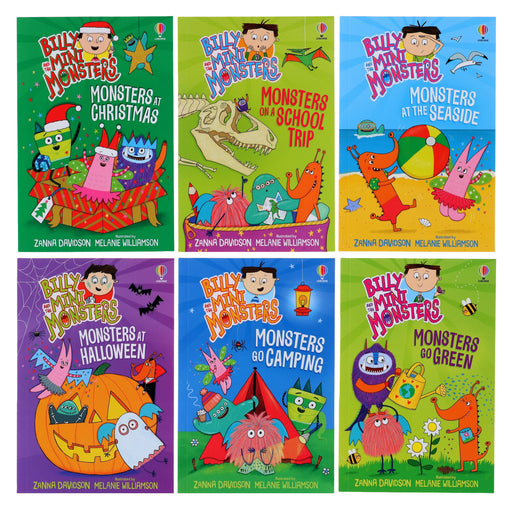 Billy and the Mini Monsters Series 2 (7-12) Collection 6 Books Set by Zanna Davidson - Ages 5-9 - Paperback 5-7 Usborne Publishing Ltd