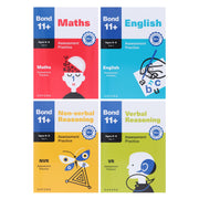 Bond 11+ Year 4 Assessment Practice Papers Collection 4 Books Set - Ages 8-9 - Paperback 7-9 OUP Oxford