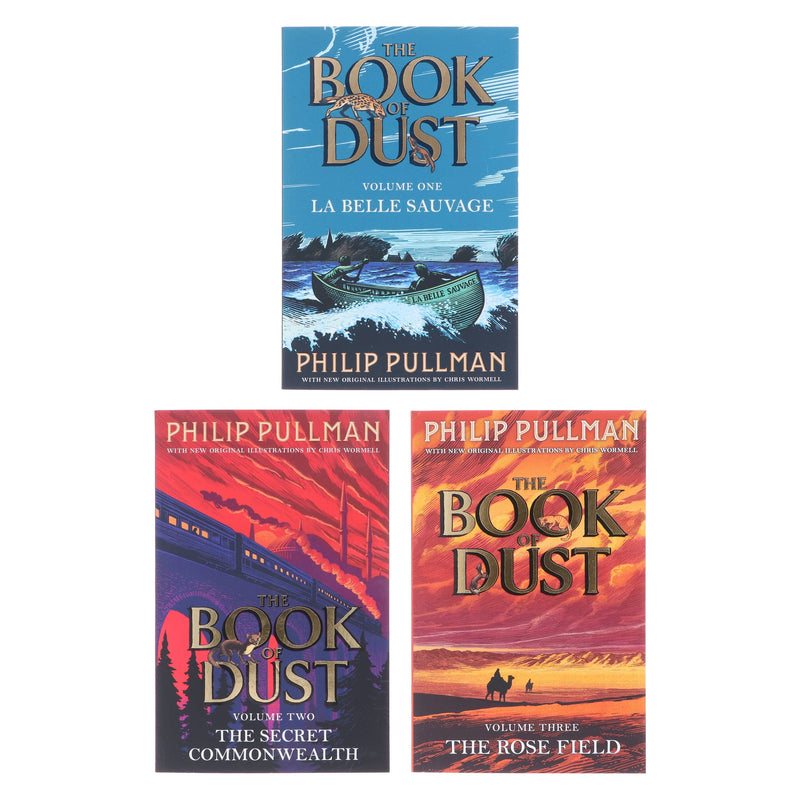 The Book of Dust (Vol 1-3) (His Dark Materials) by Philip Pullman Illustrated 3 Books Collection Set - Ages 12-17 - Paperback