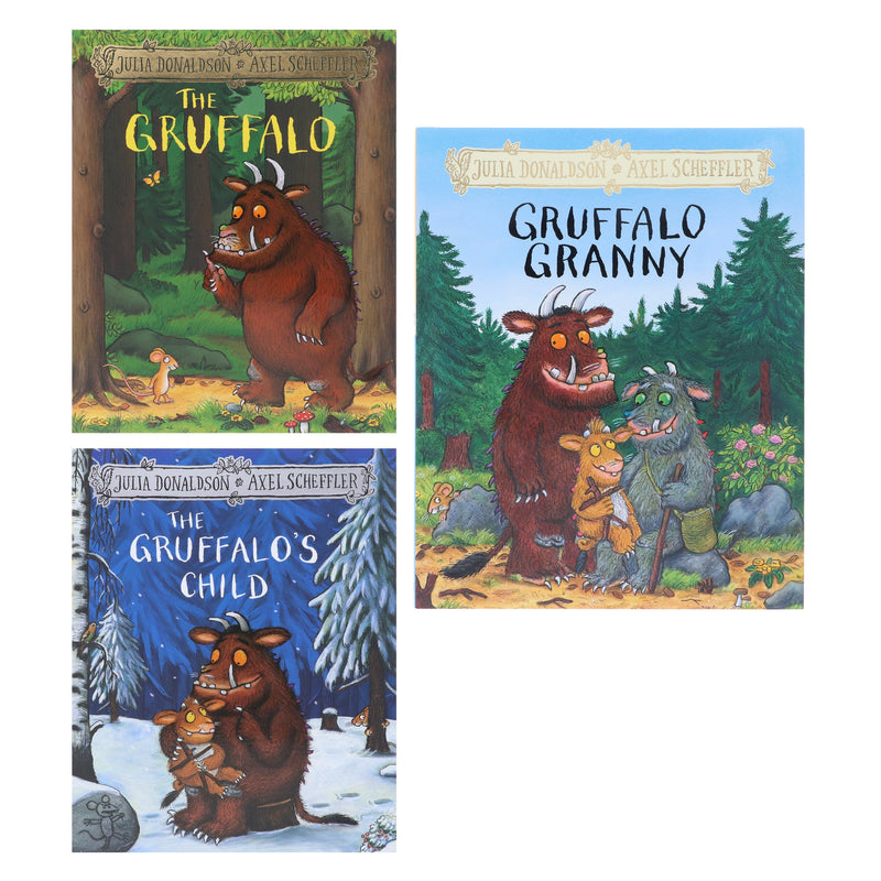 The Gruffalo Series by Julia Donaldson Illustrated 3 Picture Books Collection Set - Ages 3+ - Paperback/Hardback 3-5 Macmillan