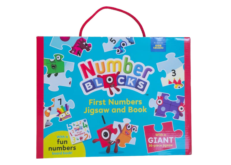 Numberblocks: First Numbers Jigsaw and Book: Learn to count with this Fun Numbers and Giant 36-piece jigsaw! - Ages 3+ - Board Book 3-5 Sweet Cherry Publishing