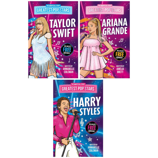 Greatest Pop Stars Series 3 Books Collection Set (Includes A Free Audiobook) - Ages 7-9 - Paperback 7-9 Sweet Cherry Publishing
