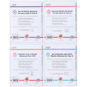 CGP KS2 (Year 6) 10-Minute Weekly Workouts Collection 4 Books Set - Paperback 7-9 Coordination Group Publications Ltd (CGP)
