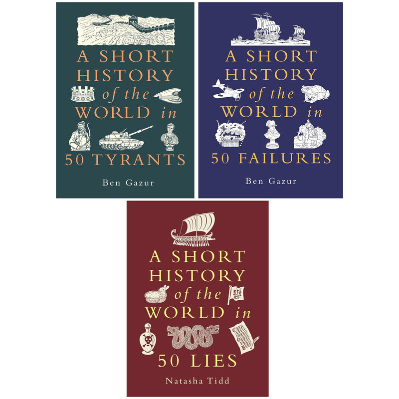A Short History of the World Series by Ben Gazur & Natasha Tidd 3 Books Collection Set - Non Fiction - Paperback/Hardback Non-Fiction Michael O'Mara Books Ltd