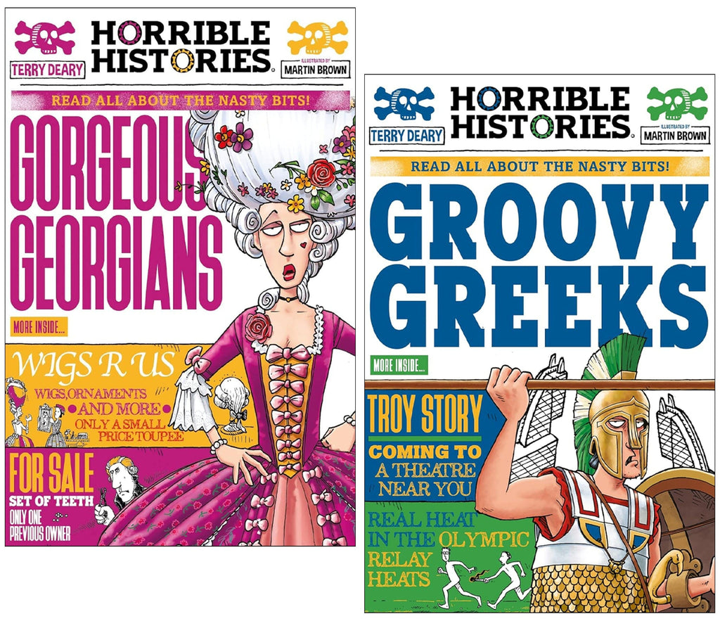 Horrible Histories (Newspaper Edition) by Terry Deary 2 Books