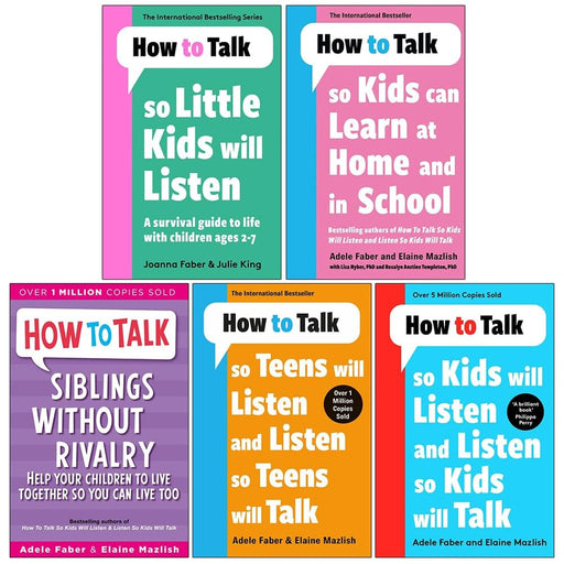 How to Talk Series 5 Books Set By Adele Faber & Elaine Mazlish - Non Fiction - Paperback Non-Fiction Bonnier Books Ltd