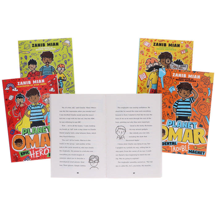 Planet Omar Series by Zanib Mian 5 Books Collection Box Set - Ages 9-11 - Paperback 9-14 Hachette