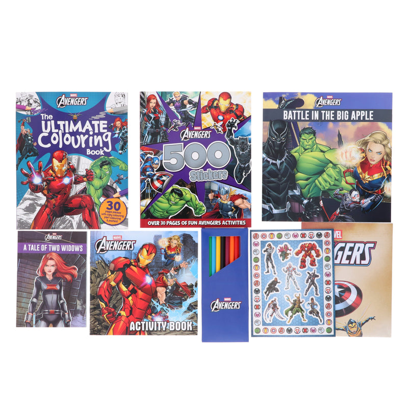 Marvel Avengers Activity Selection Box with over 600 Stickers - Ages 3+ - Paperback 3-5 Igloo Books