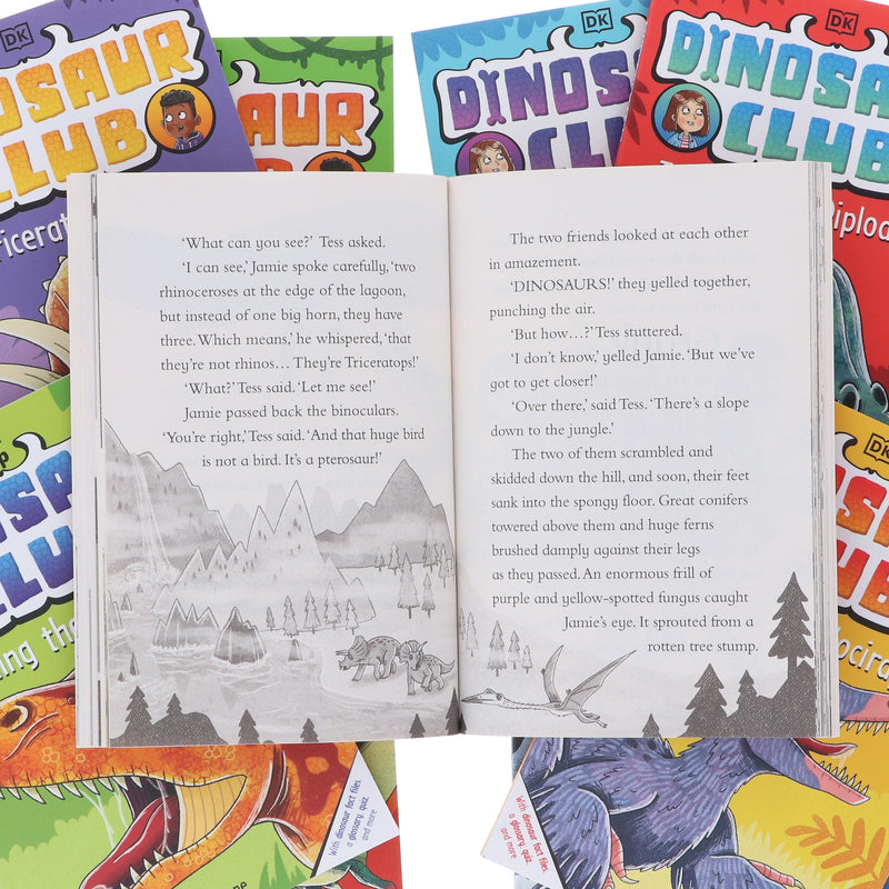 Dinosaur Club Series by Rex Stone (Book 1-10) Collection 10 Books Set - Age 5-7 - Paperback 5-7 DK Children