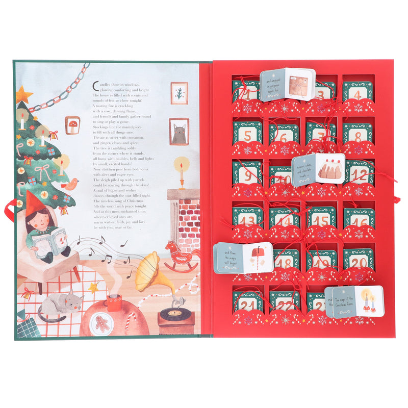 Advent Calendar by Alice Pasinetti 24 Little Books to Count down to Christmas - Ages 3+ - Hardback 3-5 Sassi